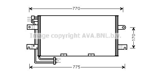 AVA QUALITY COOLING Lauhdutin, ilmastointilaite VW5195